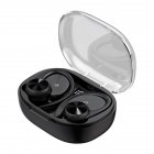 Q36 Wireless Earbuds In-Ear Stereo Earphones Noise Canceling Ear Buds With Power Display Charging Case For Smart Phone Laptop black