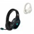 Q6S Gaming Headphones With Detachable Mic Lighting HIFI Triple Frequency Sound Headphones Wireless Wired Modes Folding Headband Over Ear Headsets For PC Tablet 
