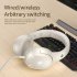 Q6S Gaming Headphones With Detachable Mic Lighting HIFI Triple Frequency Sound Headphones Wireless Wired Modes Folding Headband Over Ear Headsets For PC Tablet 