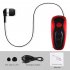 Q7 Wireless Convenient Bluetooth 4 1 Earphone Stereo Headset Voice Report In Ear Retractable Wire Business Neck Clip Design silver
