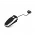 Q7 Wireless Convenient Bluetooth 4 1 Earphone Stereo Headset Voice Report In Ear Retractable Wire Business Neck Clip Design Black and silver