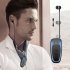 Q7 Wireless Convenient Bluetooth 4 1 Earphone Stereo Headset Voice Report In Ear Retractable Wire Business Neck Clip Design Black blue