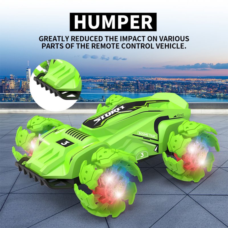 Jjrc 019 2.4g Stunt Drift Remote  Control  Car With Anti-collision Guardrails Outdoor High Speed 360-degree Rotation Children Toy Climbing Car 