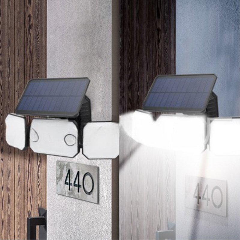 LED Outdoor Solar Light IP44 Waterproof 3-5 m Infrared Sensor Wall Lamp For Garden Decoration Front Door Yard Garage Deck 