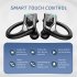 Q8 Wireless Bluetooth compatible 5 2 Earphone Cvc8 0 Noise Cancelling Stereo Touch control Earbuds Waterproof Sports Earbuds black