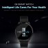 Q9 Men Smart Watch Waterproof Message Call Reminder Smartwatch Heart Rate Monitor Fashion Fitness Bracelet Black dial black steel strap