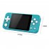 Q90 Handheld Game Console 3 0 Inch Screen Mini Retro Rechargeable Game Console with 2000 Classic Games Blue 64GB