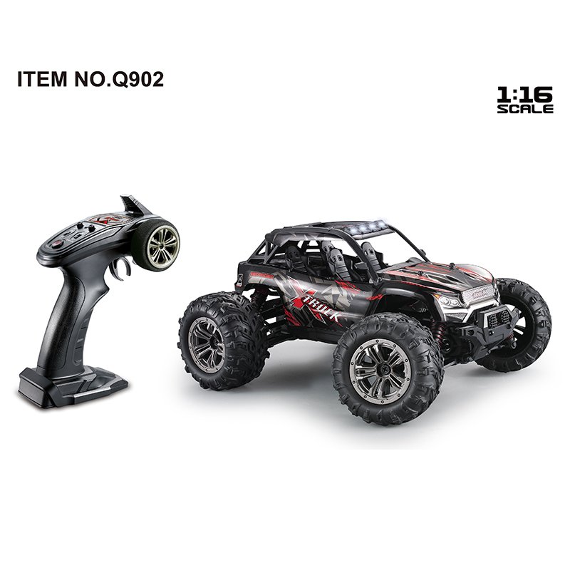 Q902 1:16 2.4ghz 4wd  Remote  Control  Car 52km/h High Speed Brushless Rc Car Dessert Crawler Rc Vehicle Models Red
