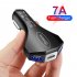 QC3 0 3 5A 2USB Type c Car Charger Constant Temperature Fast Charging Compatible For Ios Android Phone black