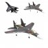QF009 Remote Control Airplane 4CH Su35 Fighter Foam Aircraft Fixed Wing RC Glider Birthday Xmas Gifts for Boys Girls C