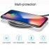 QI 10W Fast Wireless Charger Charging Pad for Huawei P30 Mate 20 Pro Samsung S10 black