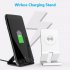 QI Standard Fast Wireless Charger Wireless Car Charger Charging Pad Magnetic Stand for Apple Android Phones Black