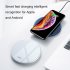 QI Wireless Charger for Apple Android 15W Fast Charging Technology Aluminum Alloy Mirror like Shiny Ultra thin Protable  black