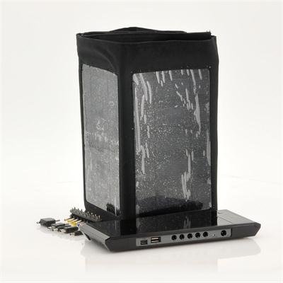 Portable Solar Charger w/ 12000mAh Battery