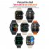 QX11 1 96 Inch Smart Watch Sleeping Heart Rate Blood Oxygen Blood Pressure Monitor Waterproof Fitness Watch Cream Color