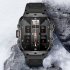 QX11 1 96 Inch Smart Watch Sleeping Heart Rate Blood Oxygen Blood Pressure Monitor Waterproof Fitness Watch Cream Color