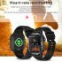 QX11 1 96 Inch Smart Watch Sleeping Heart Rate Blood Oxygen Blood Pressure Monitor Waterproof Fitness Watch Cream Color