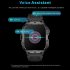 QX11 1 96 Inch Smart Watch Sleeping Heart Rate Blood Oxygen Blood Pressure Monitor Waterproof Fitness Watch Cream Color