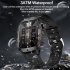 QX11 1 96 Inch Smart Watch Sleeping Heart Rate Blood Oxygen Blood Pressure Monitor Waterproof Fitness Watch Cream Color