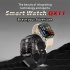 QX11 1 96 Inch Smart Watch Sleeping Heart Rate Blood Oxygen Blood Pressure Monitor Waterproof Fitness Watch Cream Color