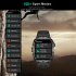 QX11 1 96 Inch Smart Watch Sleeping Heart Rate Blood Oxygen Blood Pressure Monitor Waterproof Fitness Watch Cream Color