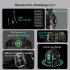 QX11 1 96 Inch Smart Watch Sleeping Heart Rate Blood Oxygen Blood Pressure Monitor Waterproof Fitness Watch Cream Color