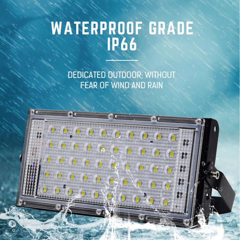 50w Led Flood Light IP65 Waterproof AC 220v Outdoor Led Reflector Street Lamp Wall Flood Lights Warm White