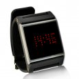 Red LED Wrist Watch w/ Black Strap