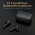 Qcy T5 Bluetooth Headset Wireless Sports Bluetooth 5 0 Headset with Touch Control and Dual Microphones black