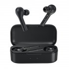 Original Qcy T5 Bluetooth Headset Wireless Sports Bluetooth 5.0 Headset with Touch Control and Dual Microphones black