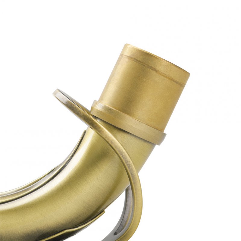 B65 Sax Bend Neck for Alto Saxophone Antique Brass Crafted Heat-insulating Material 24.5mm Nozzle with Professional Leather Pad 