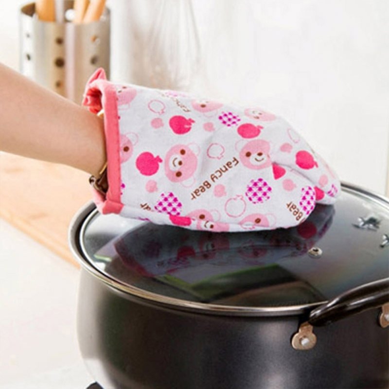 Cotton Heat-insulation  Gloves Oven Glove Household Kitchen Accessories 