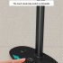 Qi 4 in 1 Wireless Charger Foldable Detachable Led Table Lamp 15W Fast Charge Charger for Phone Watch Earphone Black
