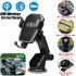 Qi Wireless Fast Charging Car Charger Mount Holder Stand 2 in 1 for Cell Phone As shown