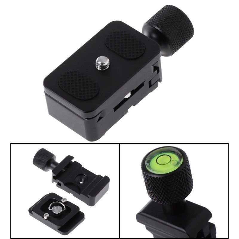 1/4 Quick Release QR Plate Clamp Adapter Mount for Camera Tripod Ball Head 