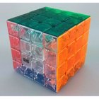 [US Direct] Qiyun New Structure 4x4 Speed Cube Stickerless .Transparent