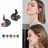 Qkz Ak6 Copper Driver Hi fi Sports Headphones 3 5mm In ear Earphone For Running With Microphone Music Earbuds red