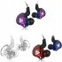 Qkz Ak6 Copper Driver Hi fi Sports Headphones 3 5mm In ear Earphone For Running With Microphone Music Earbuds Purple