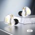 Qkz Ak6 Pro Wired Headset Hifi Subwoofer In ear Earphone 3 5mm Music Earbuds For Mobile Phone Computer White with Mic