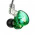 Qkz Ak6 Pro Wired Headset Hifi Subwoofer In ear Earphone 3 5mm Music Earbuds For Mobile Phone Computer Green with Mic Version