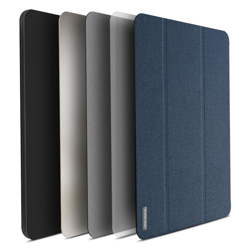 DUX DUCIS For Samsung TAB A 8.0 (2019) P200-P205 Simple Solid Color Smart PU Leather Case Anti-fall Protective Stand Cover with Pencil Holder Sleep Function  