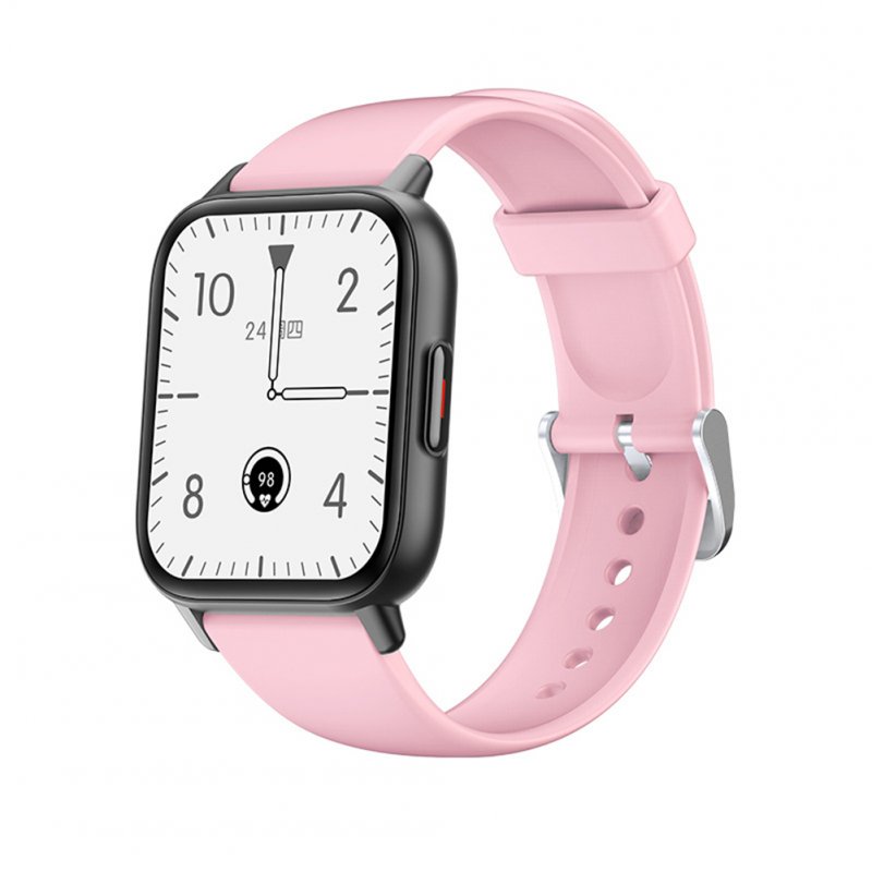 Qs16pro Smart Watch Bluetooth-compatible 5.0 Connected Smartwatch Heart Rate Body Temperature Sleep Monitoring Waterproof Sports Bracelet pink