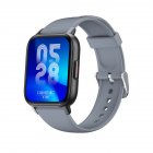 Qs16pro Smart Watch Bluetooth-compatible 5.0 Connected Smartwatch Heart Rate Body Temperature Sleep Monitoring Waterproof Sports Bracelet gray