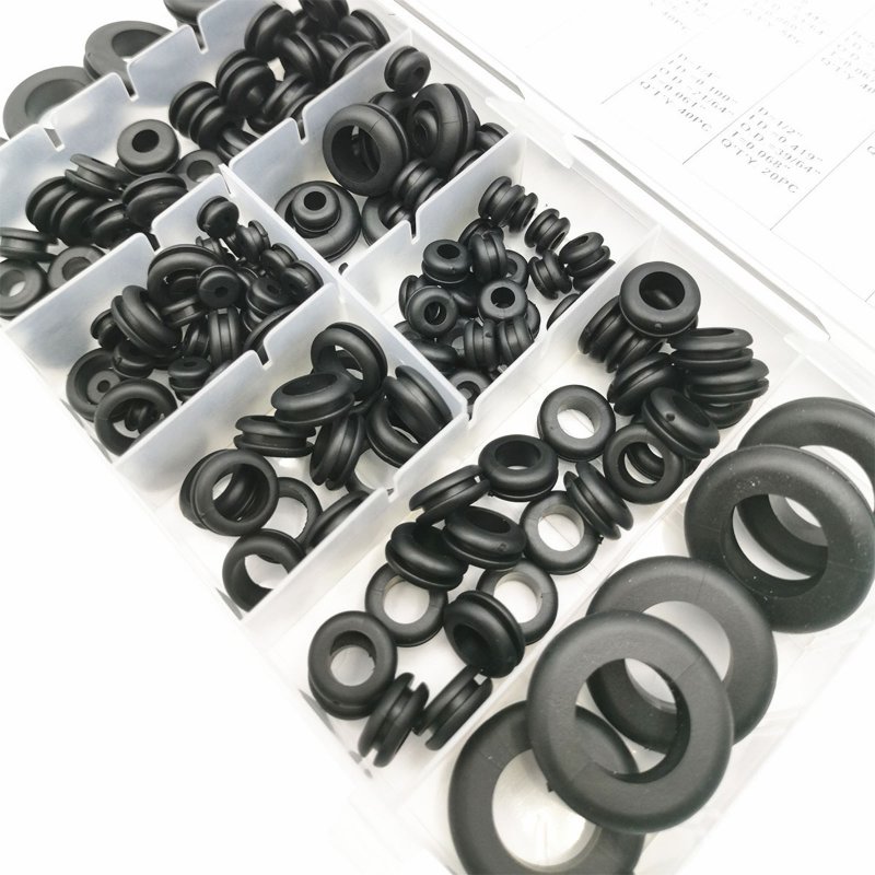 180pcs Rubber Grommet Firewall Wire Gasket O-ring Seal Ring Guard Coil String Coil Assortment Set Rubber