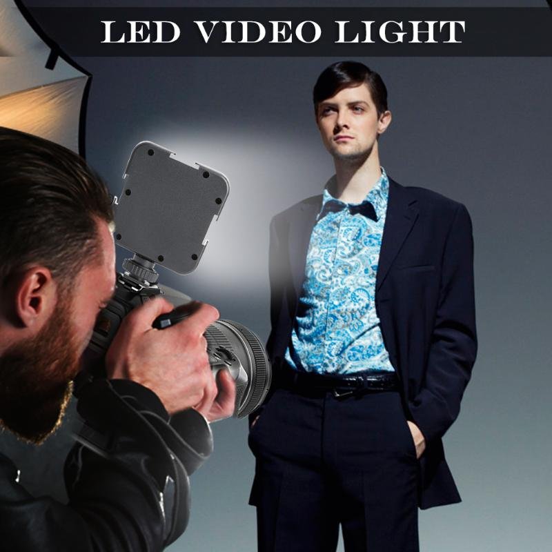 42 LED Rechargeable 6000k Video Light 5.5W Camera Photography Light Fill Lamp Studio Photo Accessories 