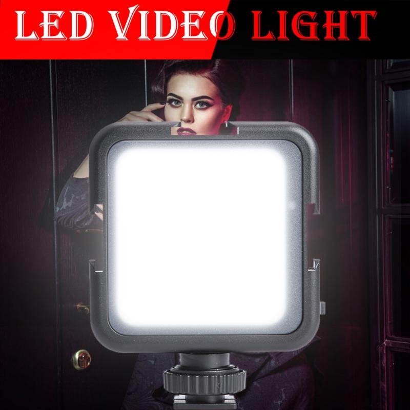 42 LED Rechargeable 6000k Video Light 5.5W Camera Photography Light Fill Lamp Studio Photo Accessories 