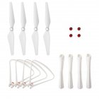 Quadcopter Spare Part Kit for SYMA X8SC/X8SW/X8PRO Large RC Drone Aircraft White
