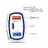 Quick Charge 3 0 with USB Type C Car Charger Built in Power Delivery PD Port 35W 3 Ports for Apple iPad iPhone X 8 Plus Samsung Galaxy  LG  Nexus  HTC white