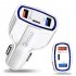 Quick Charge 3 0 with USB Type C Car Charger Built in Power Delivery PD Port 35W 3 Ports for Apple iPad iPhone X 8 Plus Samsung Galaxy  LG  Nexus  HTC white