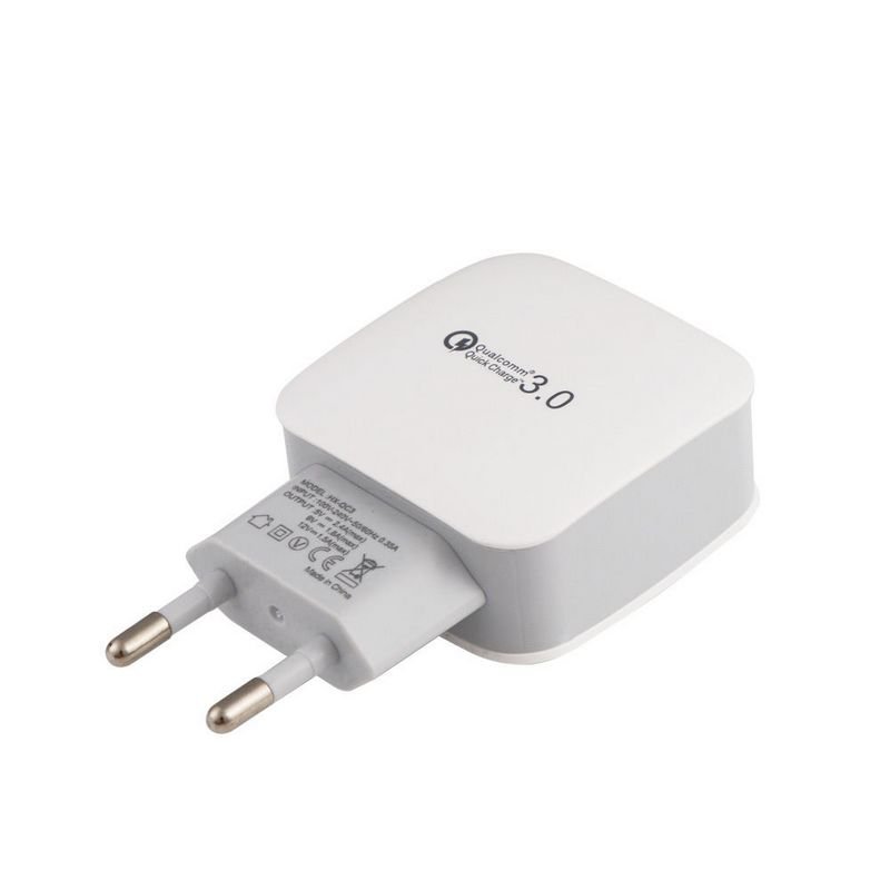 Quick Charge QC 3.0 USB Wall Charger PowerPort+ 1 for iPhone Samsung Galaxy S8/S7/Edge, LG G5, HTC 10 And More  White_EU Plug